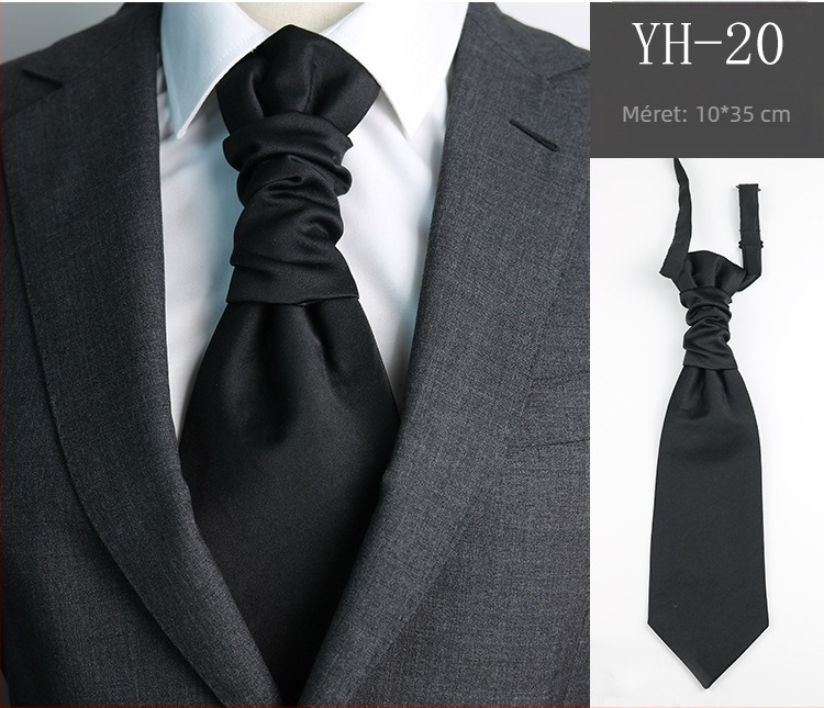 Férfi nyakkendős esküvői vőlegényi vacsora találkozó öltöny úriemberi ruha brit stílusú borvörös utánzat selyem hongkongi csomóval