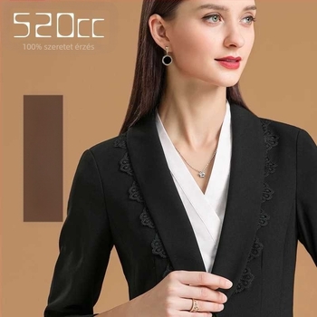 Őszi és téli díszes V-nyakú ing, hamisgalléros női fehér egyszerű multifunkcionális alaping, gyűrődésmentes hamisgallérral