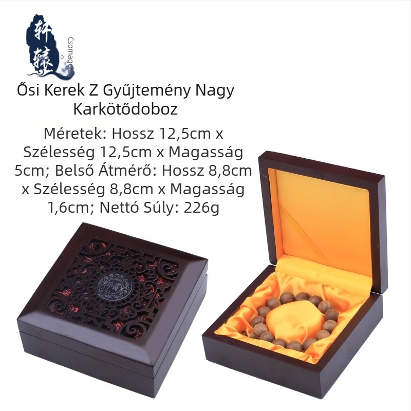 Nyaklánc ékszerdoboz klasszikus kerek karkötődoboz antik tárolódoboz háztartási ékszerdoboz csomagolódoboz ajándék