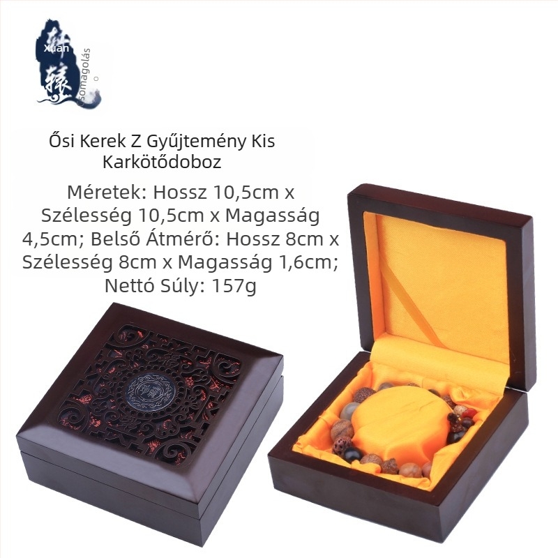 Nyaklánc ékszerdoboz klasszikus kerek karkötődoboz antik tárolódoboz háztartási ékszerdoboz csomagolódoboz ajándék