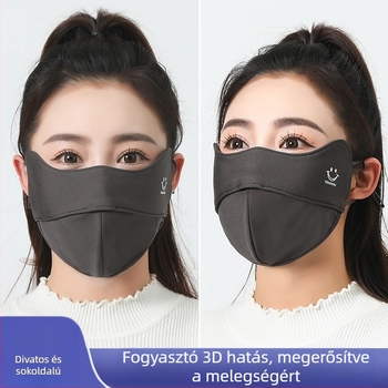 2024 őszi és téli meleg maszk női háromdimenziós szemvédő szögben nyitható hidegálló szélálló lélegző kültéri sminkmaszk