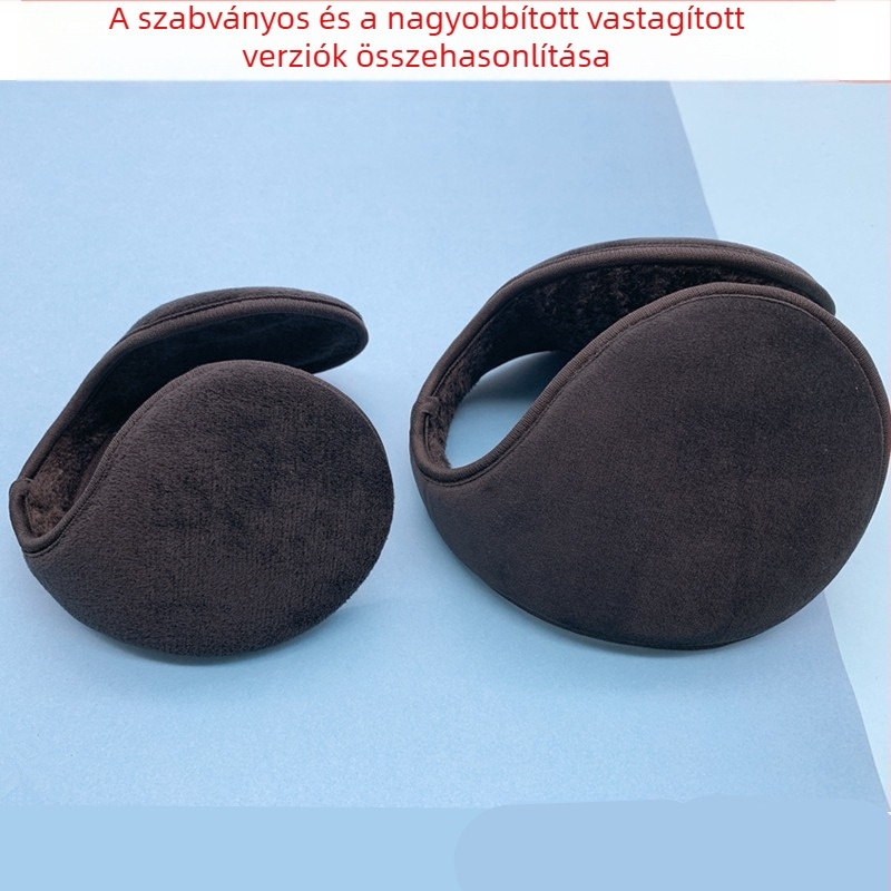 2021-es férfi fülvédők, megnövelt méretű, vastagított fülvédők, téli meleg fülvédők, kültéri sport fülvédők, téli plüss fülvédők