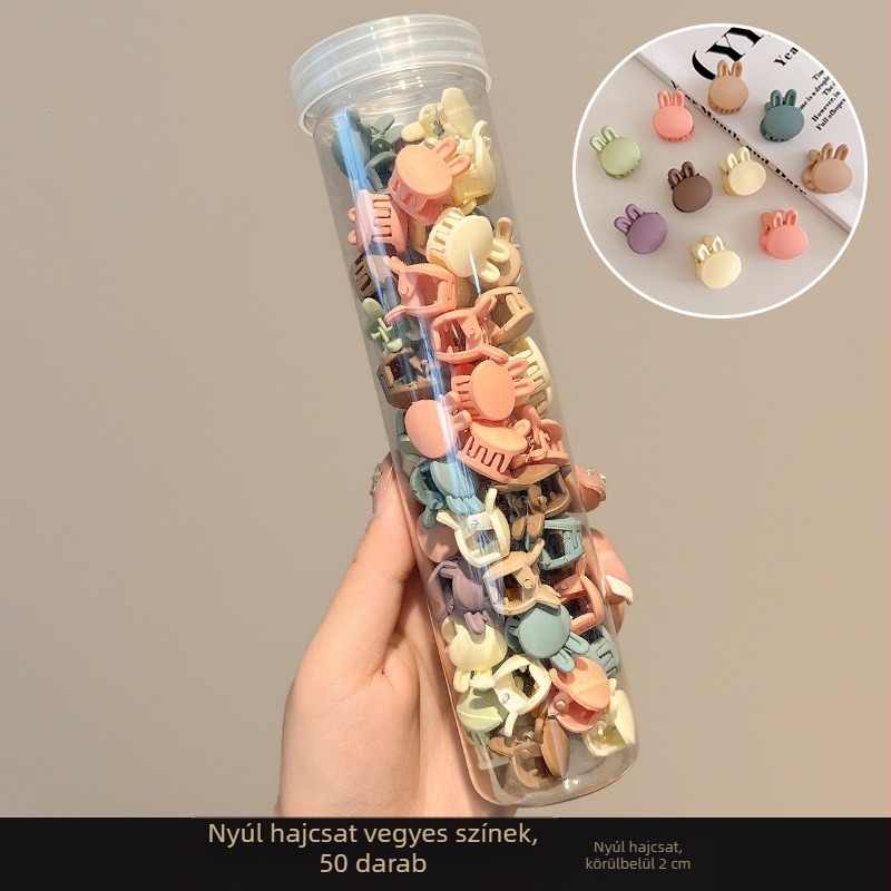 Színes, egyszerű, konzerv kis hajcsat, női elülső oldalsó rojtos klip, hercegnő fejjel, törött hajcsat, aranyos hajtű fejdísz