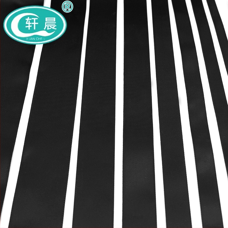 Fekete szalag bordázott masnival, barkácsolás, kézzel készített szalag, ruházati kiegészítők csomagolása, bordázott heveder, Yiwu kiegészítők