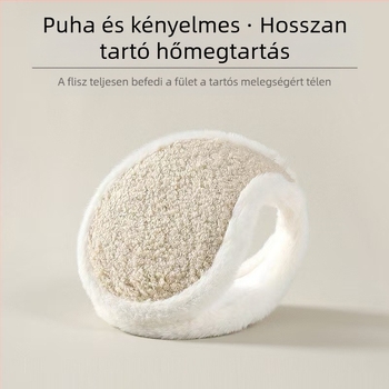 Téli kültéri kerékpározáshoz való meleg és fagyálló fültokok, plüss fültokok férfiaknak és nőknek, azonos stílusú, hátul viselhető fültokok