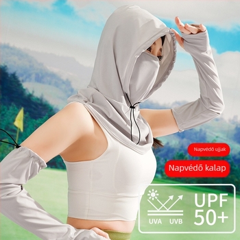 Férfi napvédő maszk, ultraibolya sugárzás elleni nyakvédelem, nyári szabadtéri vezetés, lovaglás, horgászat, teaszedés, napkalap, női napvédő hüvely