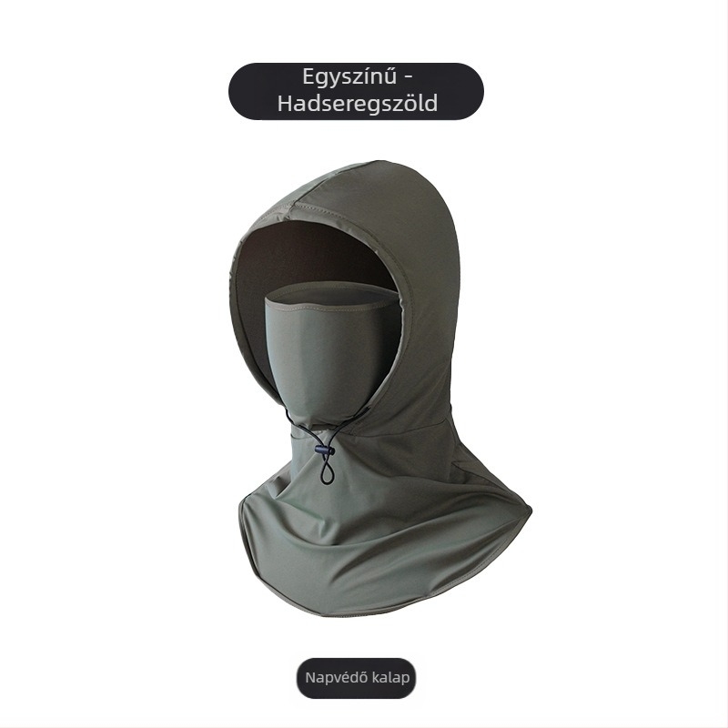 Férfi napvédő maszk, ultraibolya sugárzás elleni nyakvédelem, nyári szabadtéri vezetés, lovaglás, horgászat, teaszedés, napkalap, női napvédő hüvely