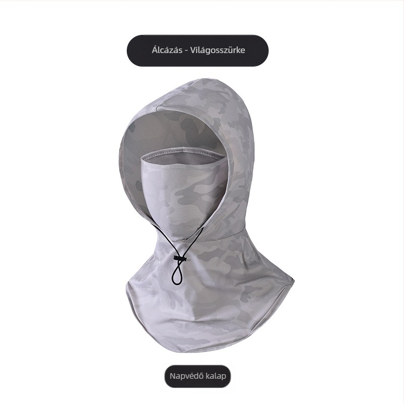 Férfi napvédő maszk, ultraibolya sugárzás elleni nyakvédelem, nyári szabadtéri vezetés, lovaglás, horgászat, teaszedés, napkalap, női napvédő hüvely
