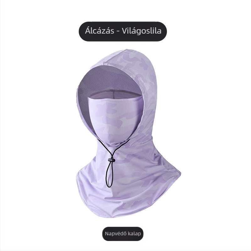 Férfi napvédő maszk, ultraibolya sugárzás elleni nyakvédelem, nyári szabadtéri vezetés, lovaglás, horgászat, teaszedés, napkalap, női napvédő hüvely