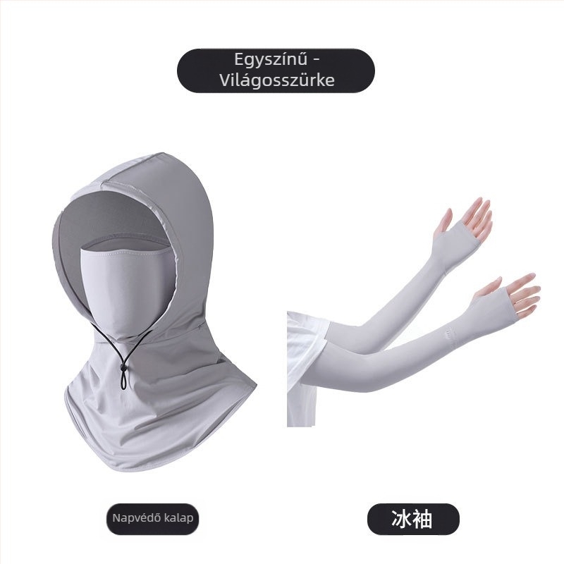 Férfi napvédő maszk, ultraibolya sugárzás elleni nyakvédelem, nyári szabadtéri vezetés, lovaglás, horgászat, teaszedés, napkalap, női napvédő hüvely