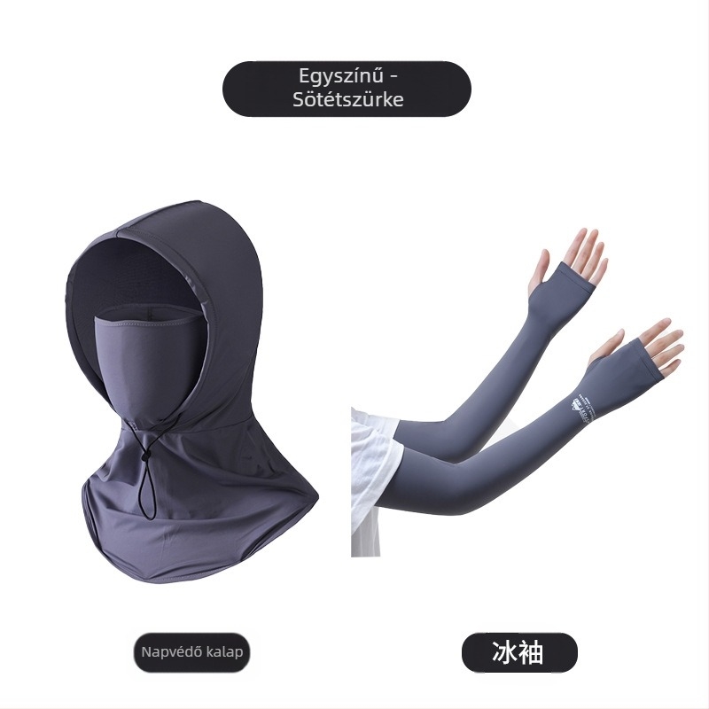 Férfi napvédő maszk, ultraibolya sugárzás elleni nyakvédelem, nyári szabadtéri vezetés, lovaglás, horgászat, teaszedés, napkalap, női napvédő hüvely