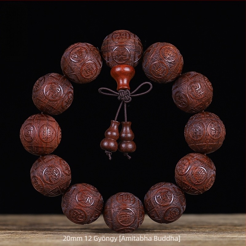 Rózsafa Pixiu holdkő karkötő véres szantálfából készült buddhista gyöngyök férfiaknak és nőknek, kézi karkötő és játékszer