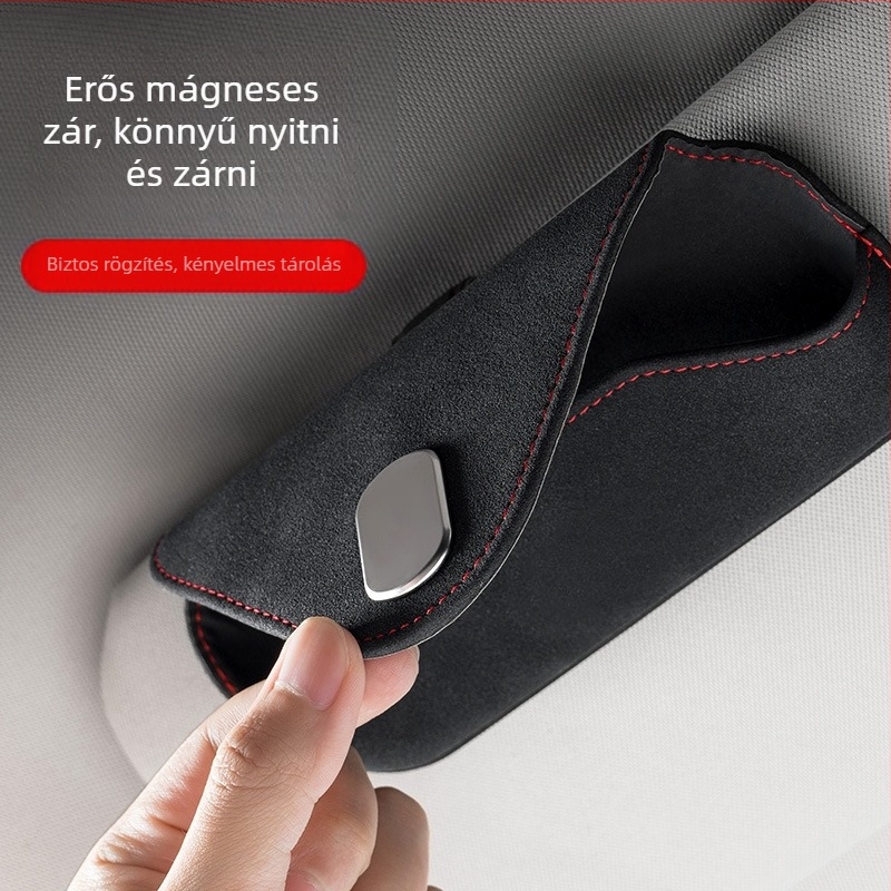 Határokon átnyúló autós szemüveg klip napellenző multifunkcionális tároló névjegykártya számla szemüveg tok kreatív roncsolásmentes telepítési műtárgy