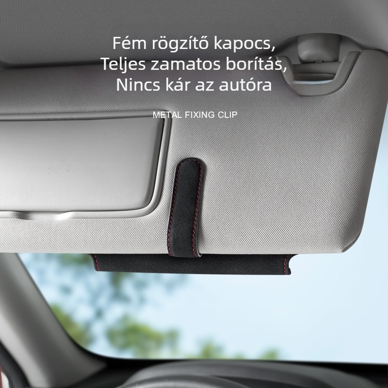 Határokon átnyúló autós szemüveg klip napellenző multifunkcionális tároló névjegykártya számla szemüveg tok kreatív roncsolásmentes telepítési műtárgy