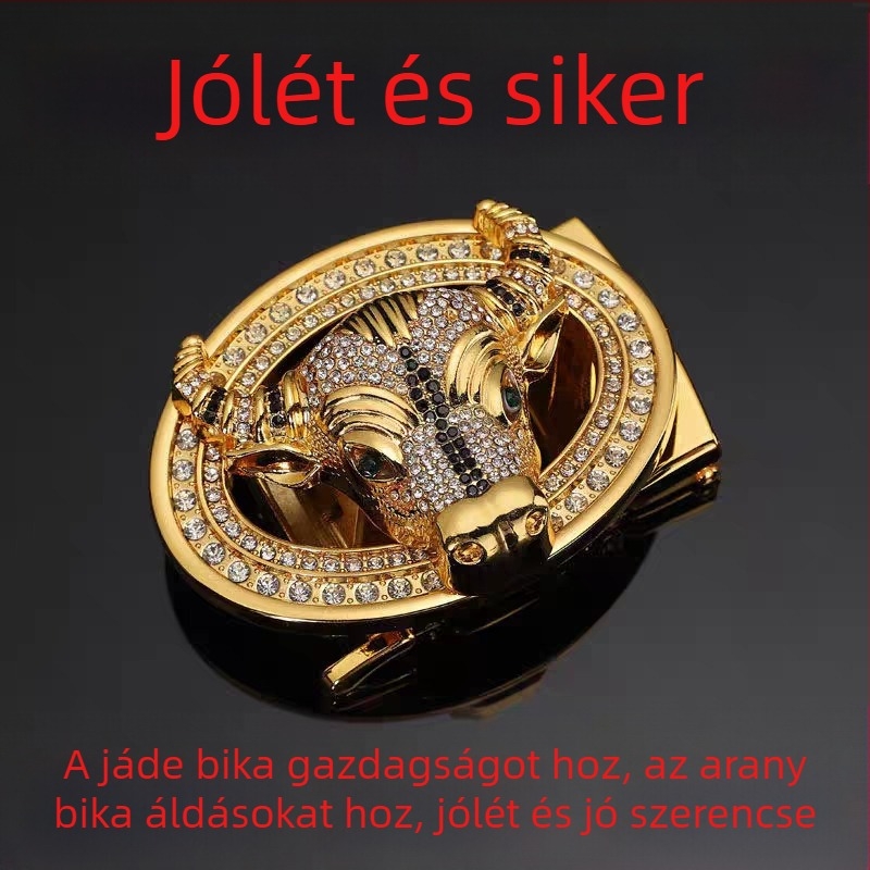 Egy árú férfi ötvözet bőr fejű új tehén tau sportkocsi csat üzleti hétköznapi automata csat sima csat