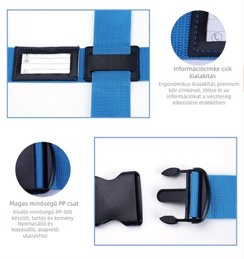 Kültéri utazópoggyász-csomagoló öv jelszóval zárható doboz kötő öv TSA vám jelszóval zárható csomagoló öv