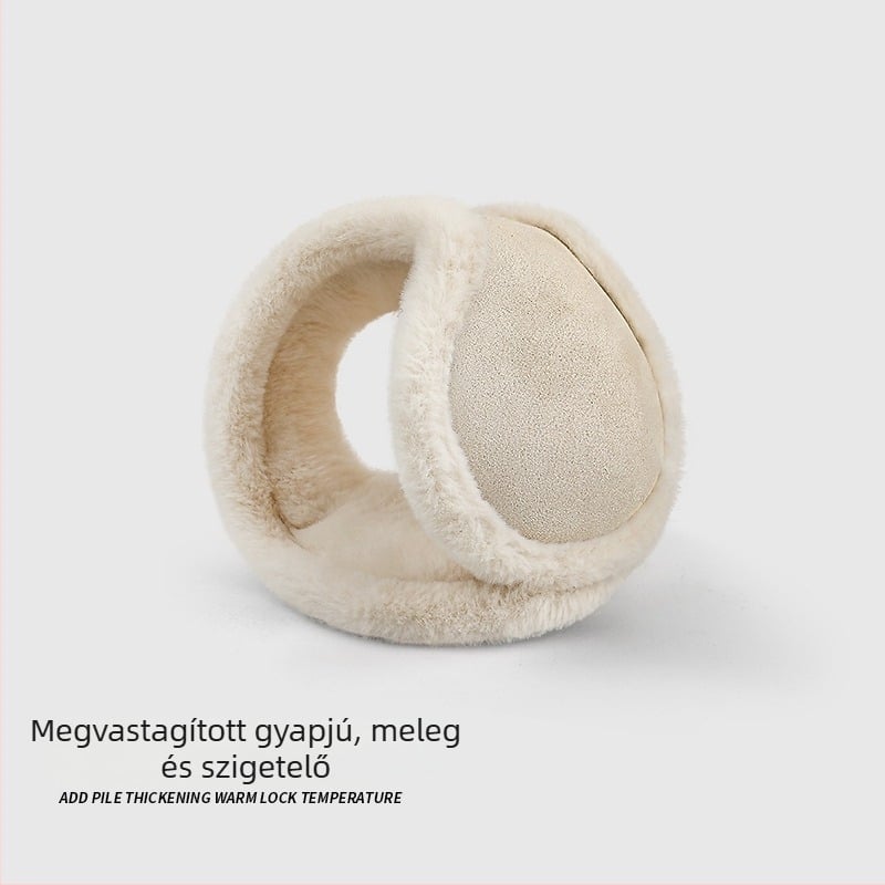 Női téli plüss fülmelegítő kerékpározáshoz, aranyos és meleg