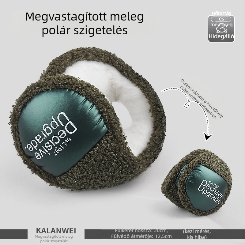 Női téli plüss fülmelegítő kerékpározáshoz, aranyos és meleg