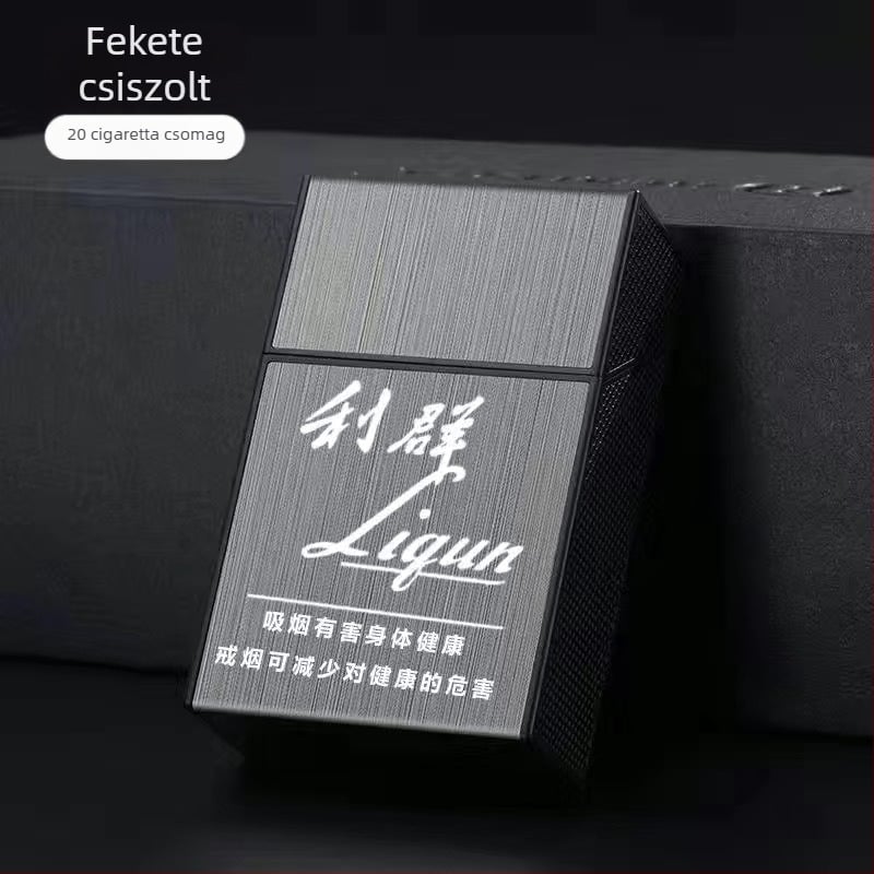 20 db-os műanyag cigarettatartó, puha, kemény doboz, univerzális, hordozható, nedvességálló cigarettatartó, pattintós cigarettatartó, kompressziós cigaretta