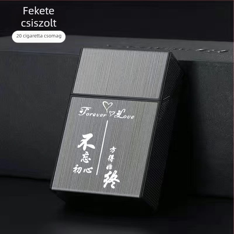 20 db-os műanyag cigarettatartó, puha, kemény doboz, univerzális, hordozható, nedvességálló cigarettatartó, pattintós cigarettatartó, kompressziós cigaretta