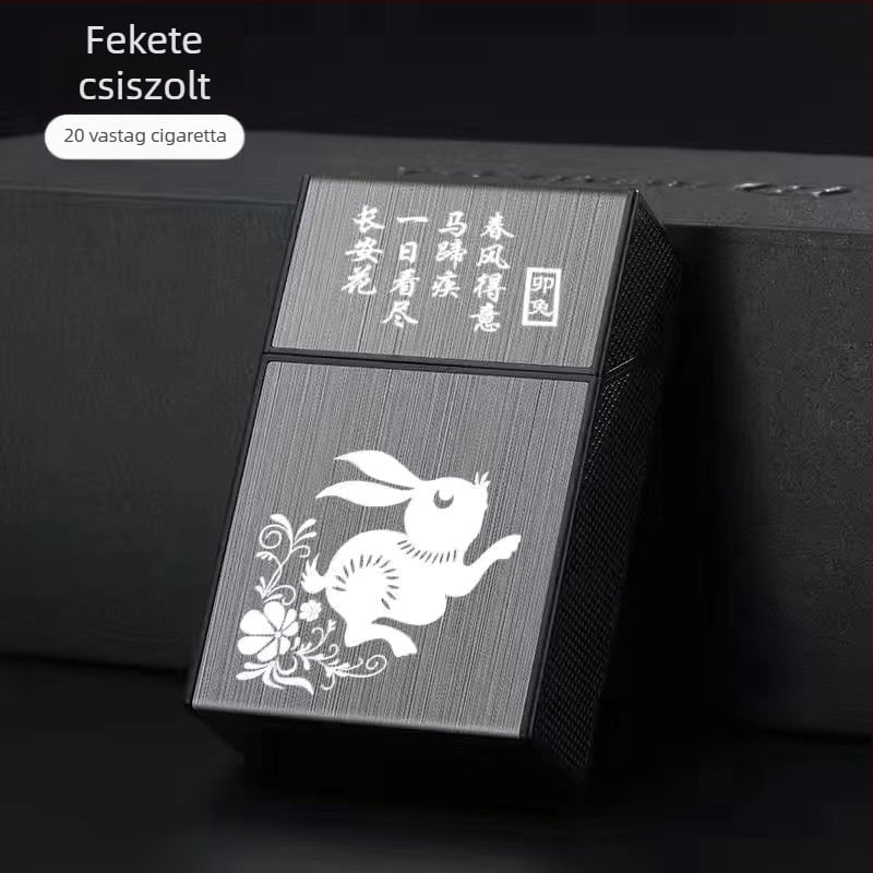 20 db-os műanyag cigarettatartó, puha, kemény doboz, univerzális, hordozható, nedvességálló cigarettatartó, pattintós cigarettatartó, kompressziós cigaretta