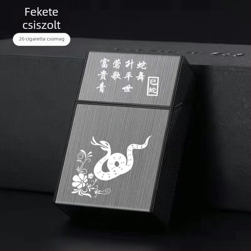 20 db-os műanyag cigarettatartó, puha, kemény doboz, univerzális, hordozható, nedvességálló cigarettatartó, pattintós cigarettatartó, kompressziós cigaretta
