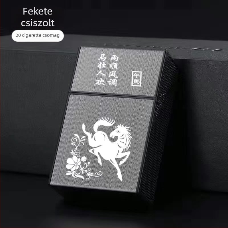 20 db-os műanyag cigarettatartó, puha, kemény doboz, univerzális, hordozható, nedvességálló cigarettatartó, pattintós cigarettatartó, kompressziós cigaretta