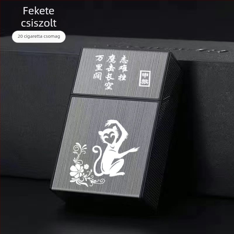 20 db-os műanyag cigarettatartó, puha, kemény doboz, univerzális, hordozható, nedvességálló cigarettatartó, pattintós cigarettatartó, kompressziós cigaretta