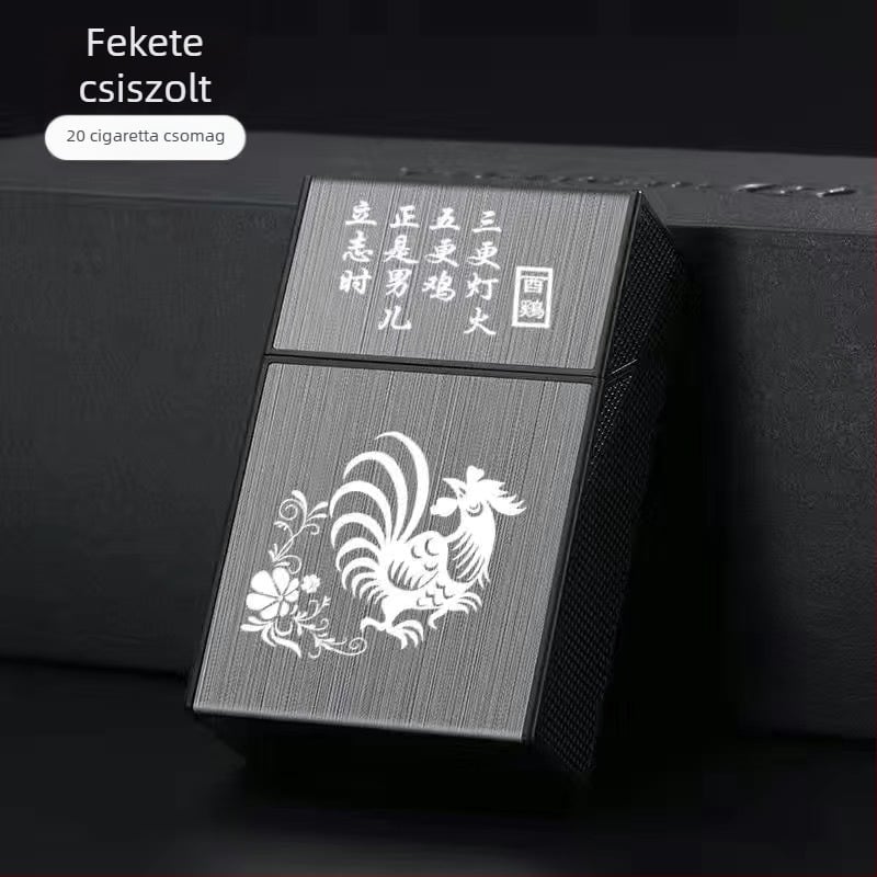 20 db-os műanyag cigarettatartó, puha, kemény doboz, univerzális, hordozható, nedvességálló cigarettatartó, pattintós cigarettatartó, kompressziós cigaretta