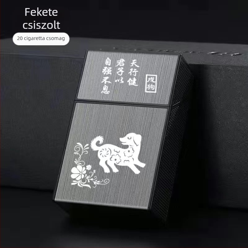 20 db-os műanyag cigarettatartó, puha, kemény doboz, univerzális, hordozható, nedvességálló cigarettatartó, pattintós cigarettatartó, kompressziós cigaretta