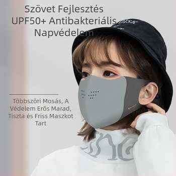 Shu Meijia őszi és téli szürke meleg maszk szivacs porálló lélegző szemvédelem UV-álló 3D mosható