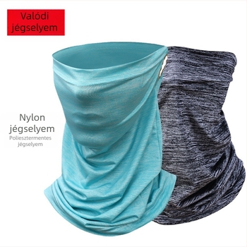 Fejkendő Kültéri Sport Napvédő Maszk Jég Selyem Nyakvédő Arcvédő Fülre Akasztható Nyakvédő Férfiaknak és Nőknek Varázslatos Napernyő Kerékpározáshoz