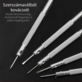 5 darabos órajavító csavarhúzó szemüveg óra számítógépjavító szerszám lapos pengéjű csavarhúzó órajavító szerszám