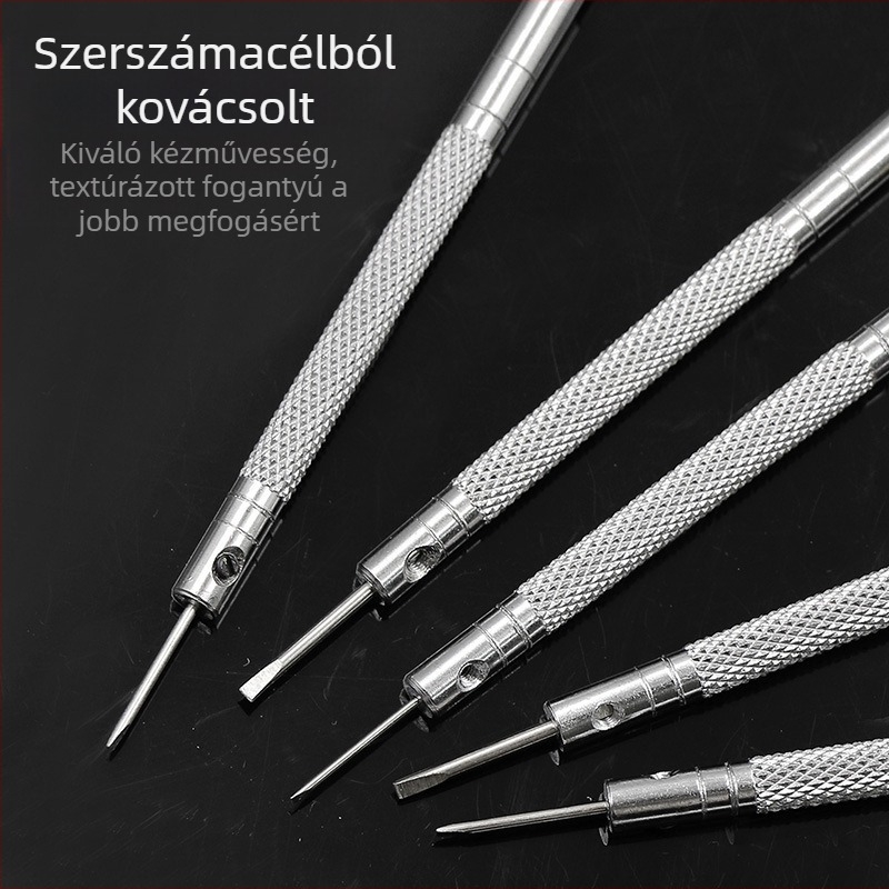 5 darabos órajavító csavarhúzó szemüveg óra számítógépjavító szerszám lapos pengéjű csavarhúzó órajavító szerszám