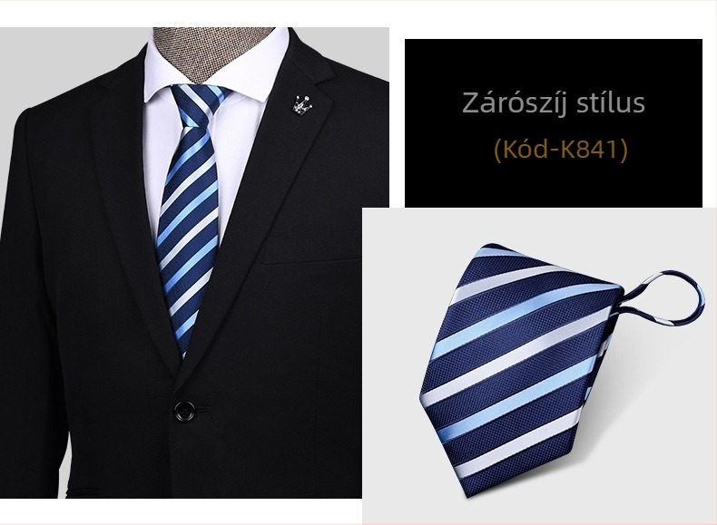 Cipzáras, megkötős, férfi, egy húzós, üzleti, esküvői, könnyen húzható, széles ruha, gyárilag raktáron 1