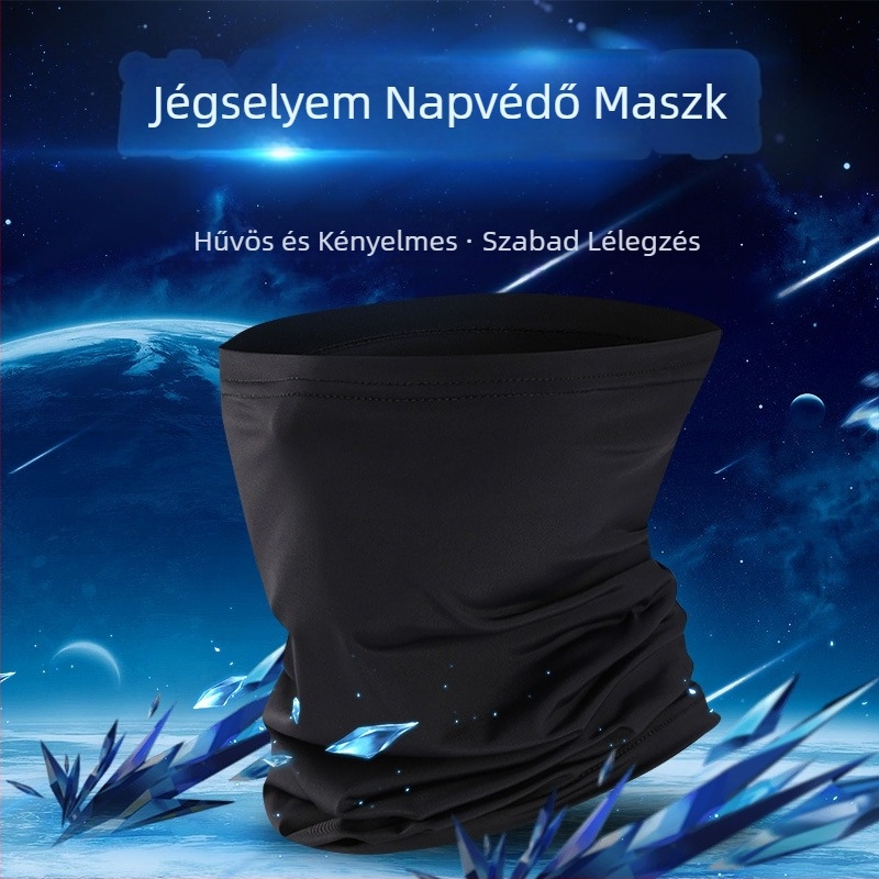 Nyári többfunkciós fényvédő gallér kültéri sportfelszerelés kerékpár motorkerékpár jég selyemsál lovaglómaszk
