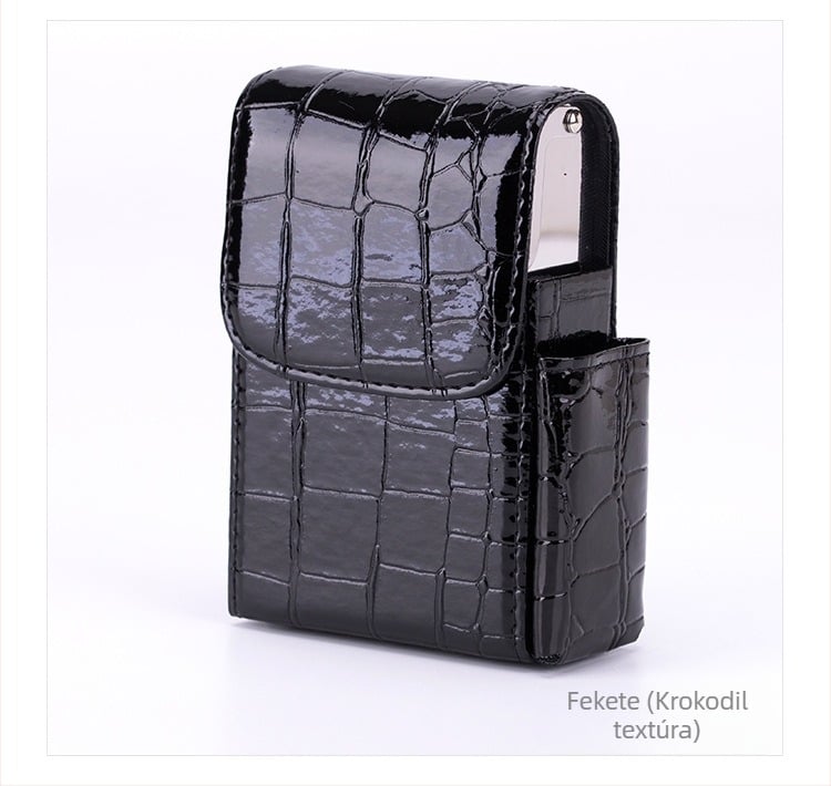 Gyári nagykereskedelmi egész dobozos cigarettatartó cigarettatáska öves cigarettatartó öngyújtó pozícióval nyomásgátló divatos ajándék többszínű folt