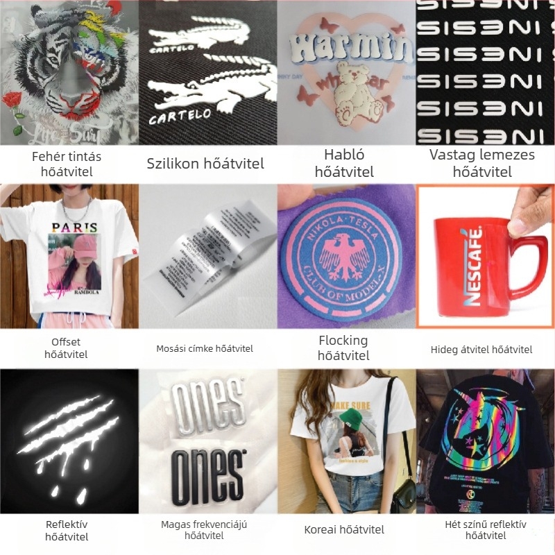 Gyártó Nagykereskedelmi Hőátadó Matricák Gyermekruházat Halloween Minták Ruházat Nyomtatás Ofszet Nyomtatás Fehér Tinta Hőátadás Hőátadó Matricák