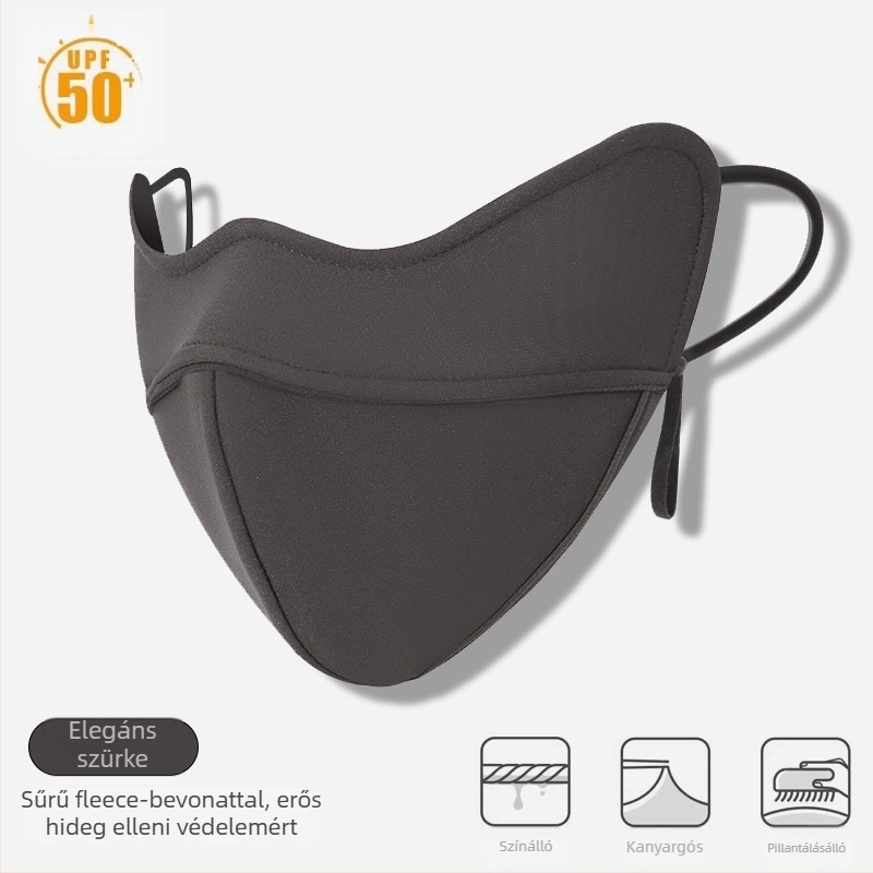 Téli porc meleg maszk hidegálló szemzugvédelem női tiszta pamut szélálló vastagított háromdimenziós 3D lovaglómaszk mosható