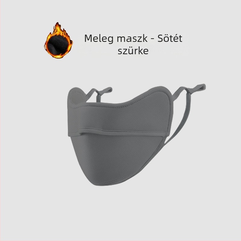 Téli porc meleg maszk hidegálló szemzugvédelem női tiszta pamut szélálló vastagított háromdimenziós 3D lovaglómaszk mosható