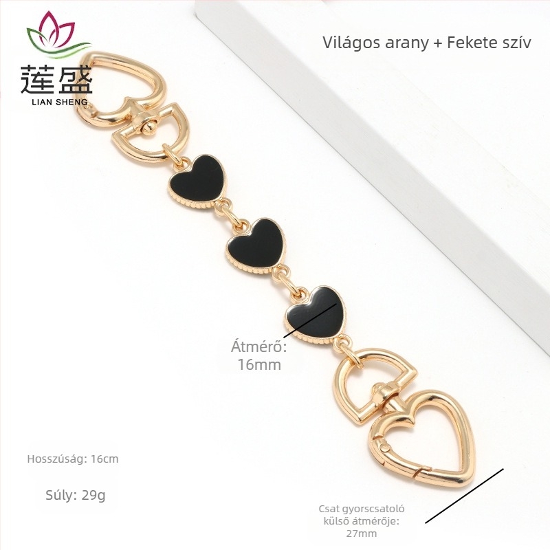 Táska, meghosszabbított láncú mahjong táska, dionyor táska, hónaljpánt, átalakulás, szív, holdlánc, kiegészítők, gyöngylánc, dekoráció