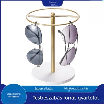 raktáron Feliratozható napszemüveg tároló állvány Fém napszemüveg kijelző állvány Asztali ékszertartó Ékszertároló