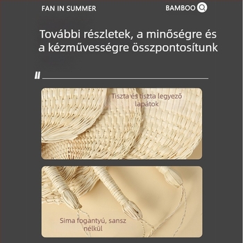 Legyező Nagy Cattail Legyező Banán Legyező Jigong Legyező Napraforgó Legyező Öreg Ember Régi stílusú Cattaly Kézzel Készített Legyező Festés Legyező Barna Levél Grillező