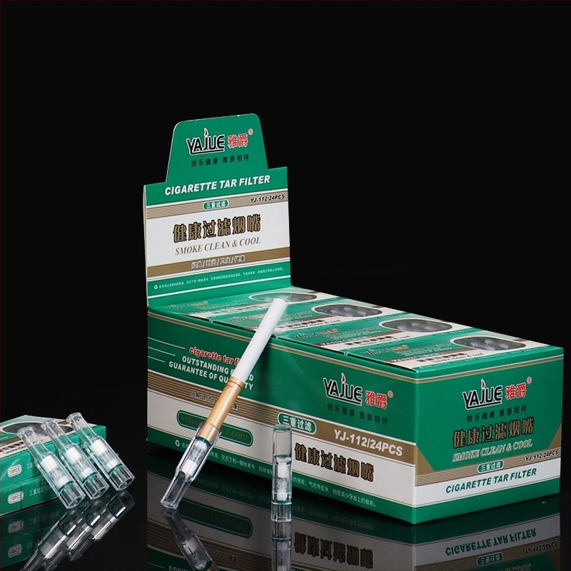 Új Arjue YJ-112 keringtető szűrő, eldobható szűrőgyöngyök, pamut szűrő, háromszoros szűrős egészségügyi cigarettatartó, közvetlen gyári szállítás