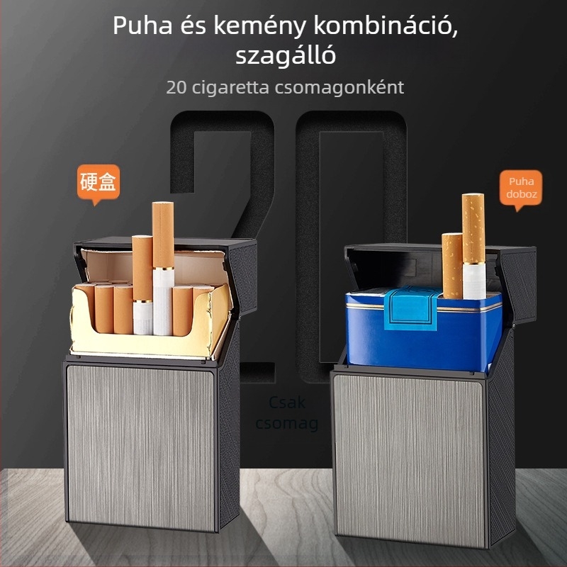 Puha és kemény univerzális 20 darabos töltő öngyújtó, integrált, teljes csomag USB töltésű öngyújtó, finom, nagykereskedelem