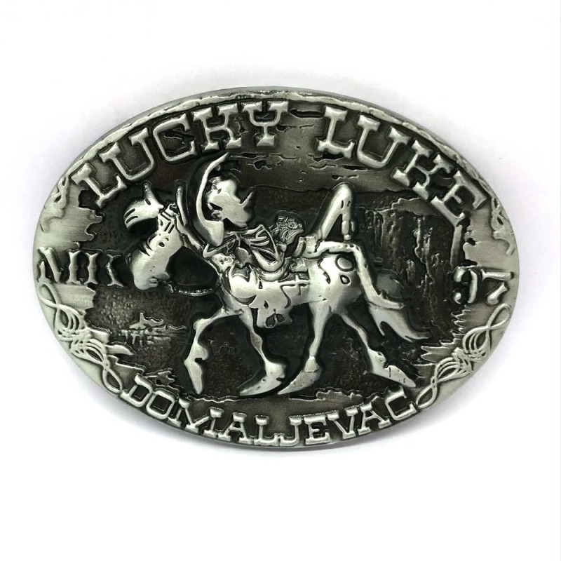 [Yin Su] Western farmer sokoldalú ovális betűs lovag övcsat határokon átnyúló egyrészes szállítással