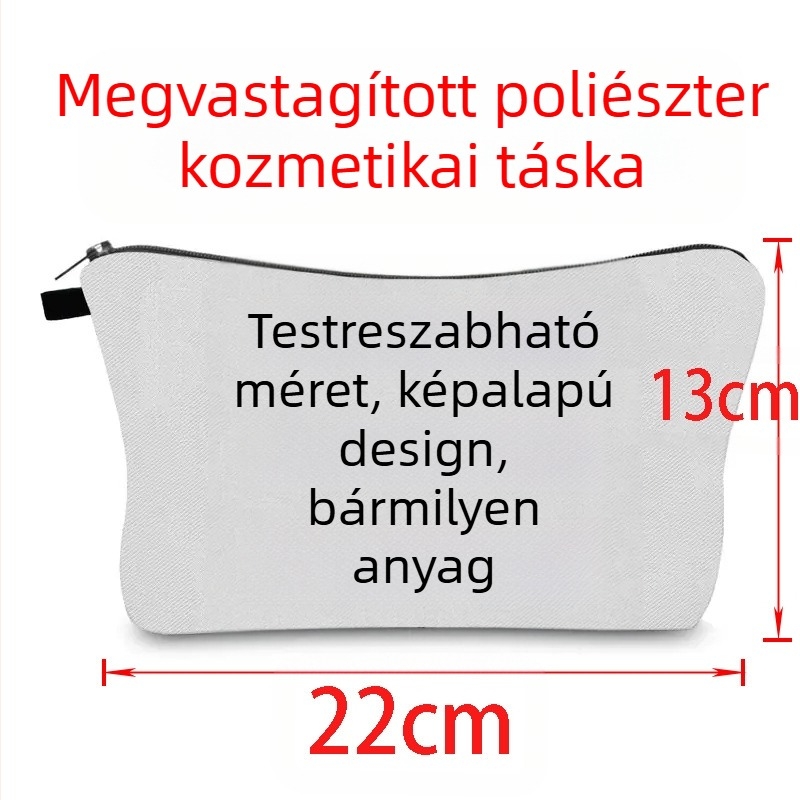 Amazon Hot Selling szivacs béléssel nyomtatott kozmetikai táska kozmetikai ékszer kézi tároló táska érme pénztárca