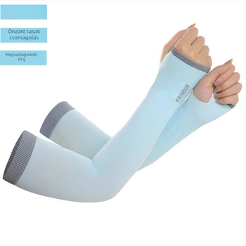 Új Ice Sleeve nyári férfi és női naptej jég selyem ujjak kültéri UV-álló izzadságelnyelő lélegző nagy rugalmas karvédő
