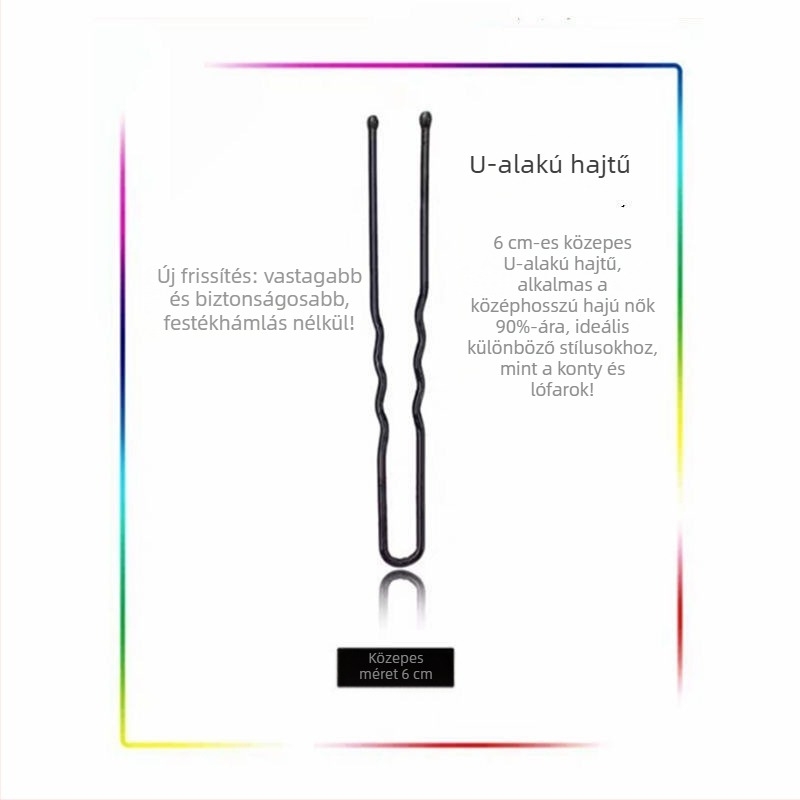U-alakú csipesz modellező kártya merész U-alakú csipesz nagy sminkes stylist konty fix smink Hair Studio