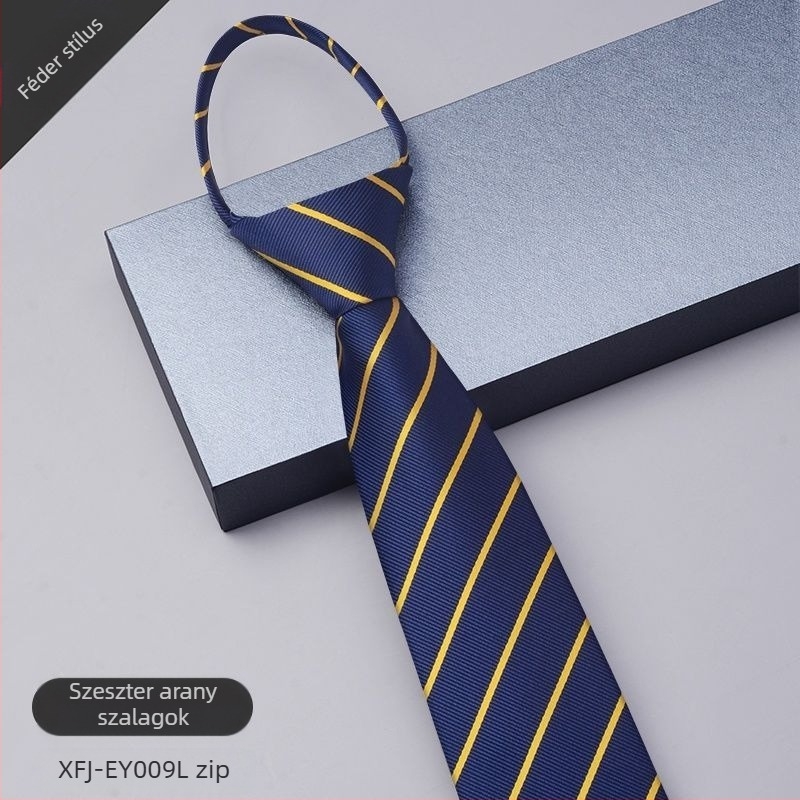 Csomó nélküli nyakkendős férfi ruha cipzáras férfi üzleti esküvői vőlegényi öltöny fekete kék laza, könnyen húzható